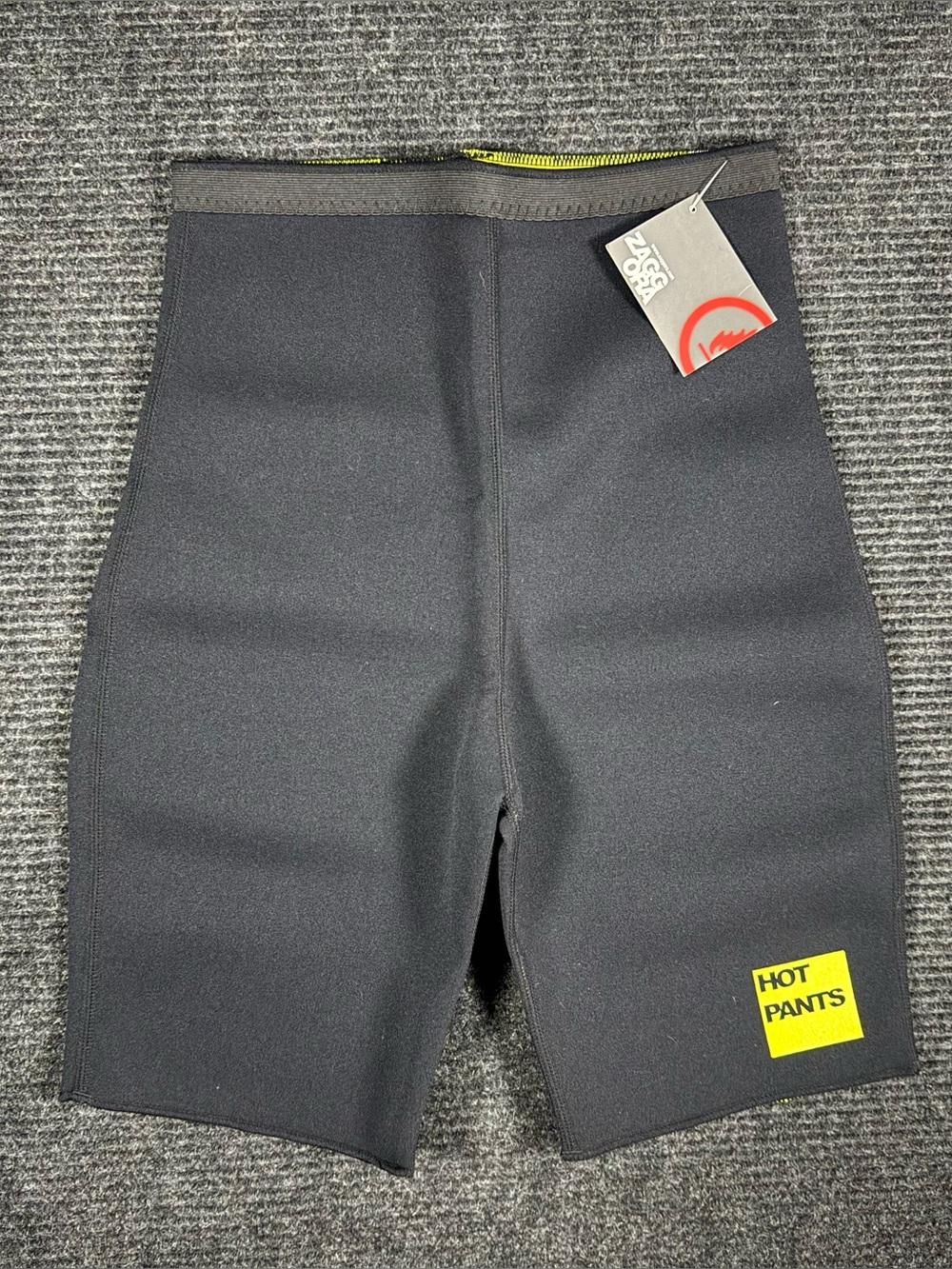 NWT Zaggora Neoprene Hot Pants Compression Sauna Exercise Shorts Black Medium